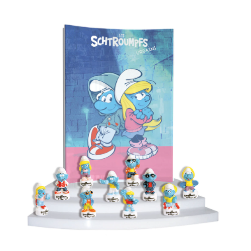 [60229126] PORSELEINEN BONENKIST "DE STEDELIJKE SMURFEN" ***NIEUW 2025***