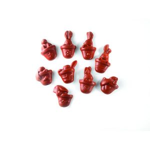 [08058001] 074327 PCB RABBIT FRYING MOLDS FOR 432 PIECES 9 DESIGNS P. 1 CM 12 PCES ***S/CD***