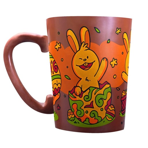 [08057332] 087182 PCB FEUILLES IMPRIMÉES VIVE PÂQUES POUR MUG25,35X11 CM 10PCES ***S/CDE***