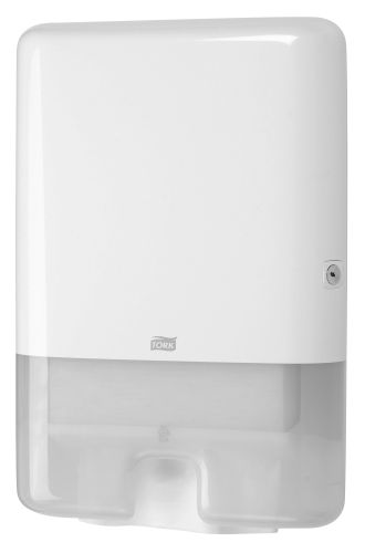 [20030054] TORK DISPENSER H2 WIT HANDVEEGBLAD = STUK