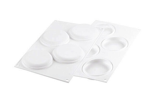 [51657500] SILIKOMART - MOULE SILICONE - DECOR ROUND 80 N.4 ROND Ø85 H 15 MM