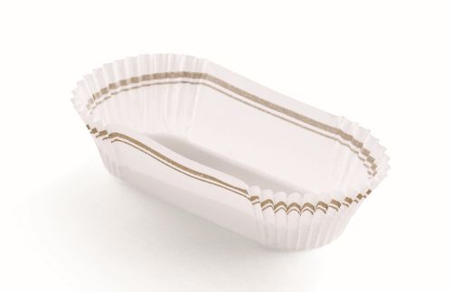 [24503074] NR88 GOUD PAPIEREN SCHAAL VOOR ECLAIR 155(105)/90(40)/25MM FOST+ INBEGR. 1000 STUKS = DOOS