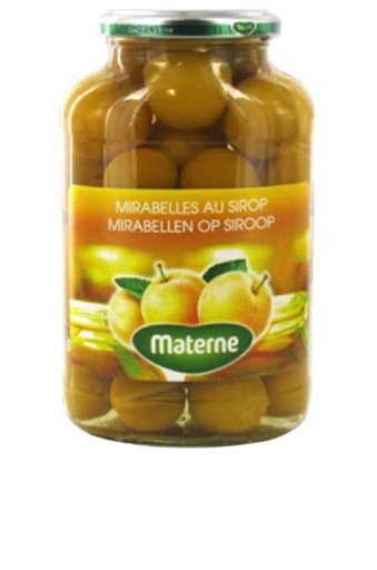 [05100554] MATERNE MIRABELLES ENTIERES AVEC NOYAUX 700GR