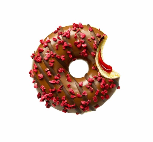 [02060277] DAUPHINE 4250995 DONUT FRAMBOISE FOURRE BLISS  48 X 74GR RASPBERRY BLISS