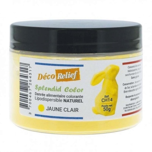 [70406966] BLEEK GEEL NATUURLIJK POEDER KLEURSTOFLIPODISPERSIBLE 50GR = POT