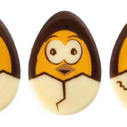 [08033940] 2069615 PLAQUETTE POUSSIN ŒUF 38 X 24MM 160PCES ***S/CDE***