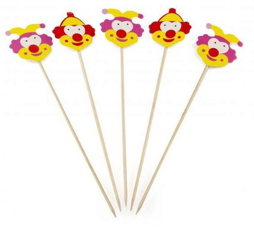 [53533116] SIER PIQUE CLOWN 19CM 100 PCES 