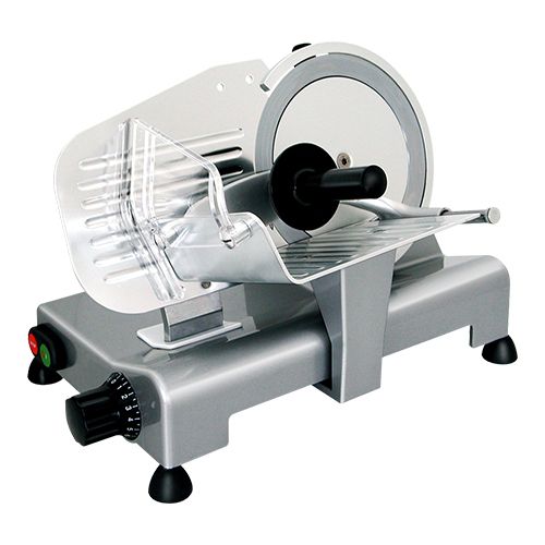 [60509802] CATERCHEF VLEESSNIJMACHINE MET MESSEN VAN 195MM SNIJD VAN 0 TOT 12MM 120W=STUK