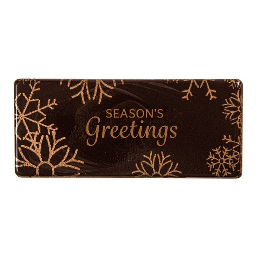 [08054990] 15859 PLAATJE SEASON'S GREETINGS 8X3,5CM 60STKS ***OP BESTELLING***