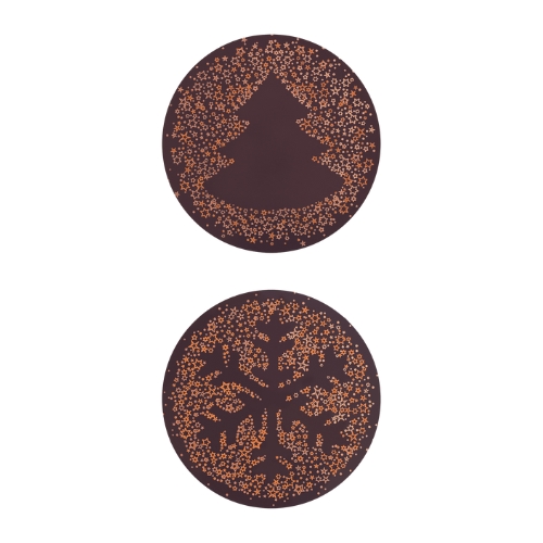 [08058112] 088053 PCB PRINTPLAAT ROND DC SJABLOON 2 DESIGNS Ø 6CM 60STKS ***S/CDE***