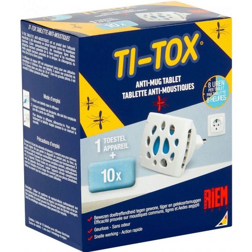 [55091098] RIEM TI TOX MOSQUITO REPELLENT TABLET STARTER KIT