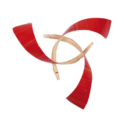 [08071202] 1032690 WITTE EN RODE CHOCOLADE KRUL 9CM 69 STUKS***S/CD***