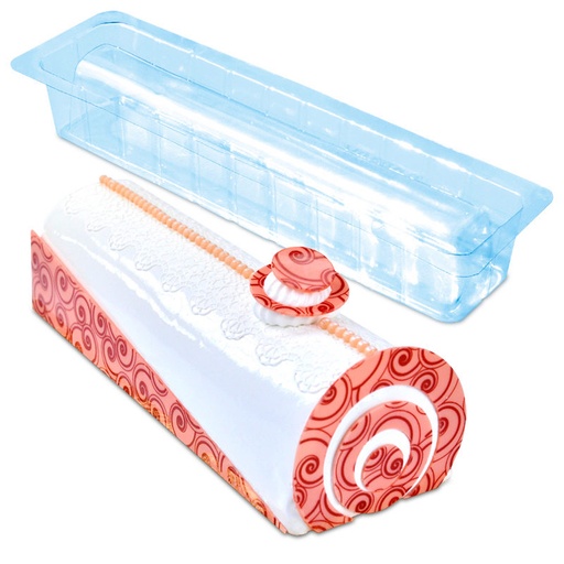 [08074050] BUB34A MOULE A BUCHE INSERT STANDARD MOYEN EN PVC 25,4X6X5CM 6PCES