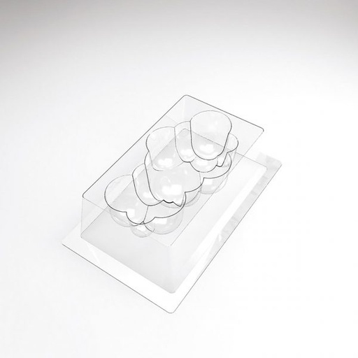[08057647] 070544 PCB MOULES BÛCHES NUAGE POUR 30 PIÈCES 20X11 CM P. 7 CM 30PCES ***S/CD***