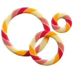 [08057346] 065195 PCB OPENWORK CIRCLES CB BARLEY SUGAR 3 SIZES 144PCES ***S/CD***