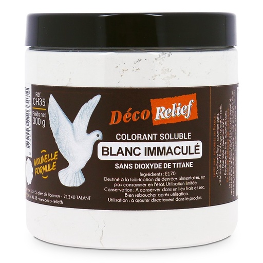 [07055019] COLORANT LIPO/HYDROSOLUBLE BLANC IMMACULE  300GR