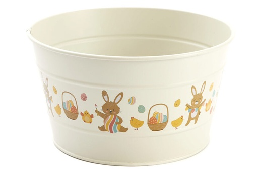 [61700484] LOUIS EN ZIJN VRIENDEN KONIJN ZINKEN BEKER Ø18CM HT 10CM