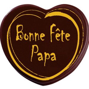 [08057189] 061367 PCB HEARTS CN BONNE FÊTE PAPA 4.8X4.5 CM 40PCS ***S/CD***