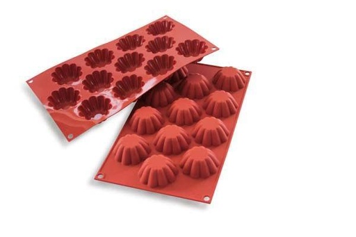 [70408260] SILIKOMART SF109 MOULE 12 MINI BRIOCHES Ø58 HT 22 MM 33ML ANTI-ADHESIF GN1/3 -50° À 250°