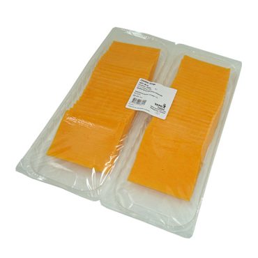 [06100395] SLICED RED CHEDDAR CHEESE 10/10 VEPO CHEESE 1KG (50X20GR)