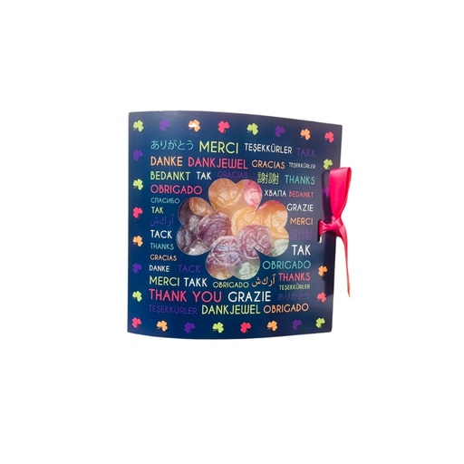 [14100643] LUCKY SWEET ASSORTIMENT SNOEP 65GR KAART "BEDANKT"