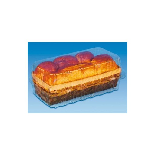 [41802303] PATIPACK RECTANGULAR BOX INT. 180X85X65MM VENTILATED HINGED LID 420 PCE/BOX