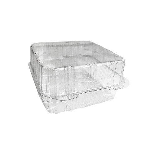 [41802296] PAT PATIPACK SQUARE INT BOX 165X165X100MM HINGED LID VENTILATED 320PC