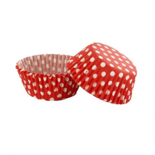 [70407407] CAISSETTE CUPCAKE ROUGE POIDS BLANC 50 PCES FOST+ INCLUS