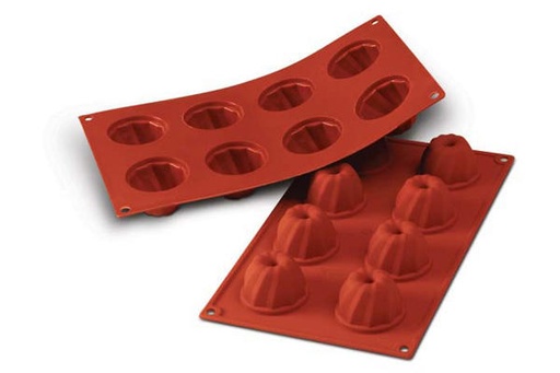 [70408219] SILIKOMART SF057 MOULE 8 MINI KOUGLOF Ø55 HT 36 MM 50ML ANTI-ADHESIF GN1/3 -50° À 250°