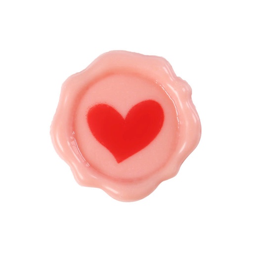 [08054781] 2068054 TAMPON ROSE AVEC COEUR ROUGE CHOCOLAT Ø3CM 175 PCES ***S/CD***