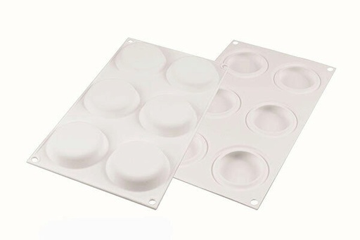 [51657499] MOULE SILIKOMART DECOR ROUND 50 N.6 ROND Ø67 H 15 MM