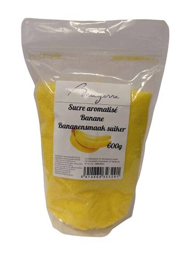 [08020134] + SUCRE BARBE A PAPA AROMATISE BANANE 600GR