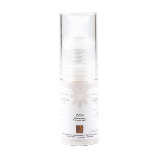 [08030410] 1022951 COLORANT EN SPRAY POUDRE ARGENT SCINTILLANT  10GR