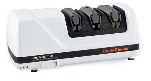 [60509683] CHEF'S CHOICE 120 EDGE SELECT AIGUISEUR BLANC POUR COUTEAUX EUROPEENS LAMES LISSES/DENTÉS ELECTRIQUE 