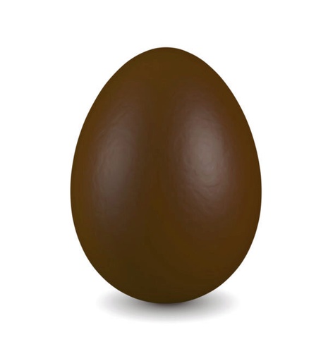 [54402198] MOULE 2 DEMI OEUF UNI POLY 230GRCOQUILLE HT150MM-BASE104MM