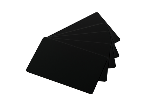 [57665013] EDIKIO MATTE BLACK PVC CARDS - 0.76 MM - 86X54MM 100 PCES FOR ACCESS/FLEX/DUPLEX