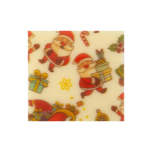 [08054623] 2014984 SANTA CLAUS SQUARE 3X3CM 220PCS ***ON/ORDER***