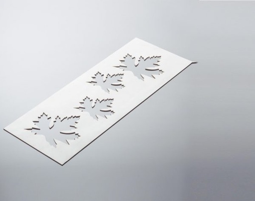 [08056281] 010715 PCB ESDOORNBLAD SJABLOON 4 PRINTS 2 ONTWERPEN 1 STUK ***S/CD***