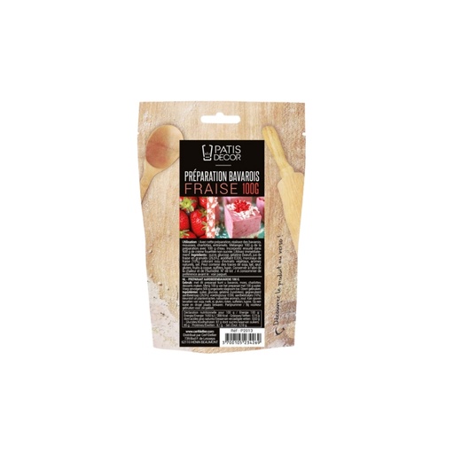 [70407377] PATISDECOR GEL BAVAROIS FRAISE 100GR 