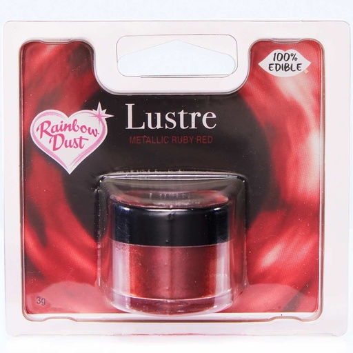 [08076011] RAINBOW DUST COLORANT ALIM ROUGE RUBY EN POUDRE3GR