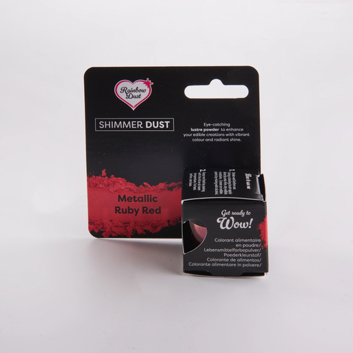 [08076011] RAINBOW DUST COLORANT FOOD RED RUBY POWDER 3GR