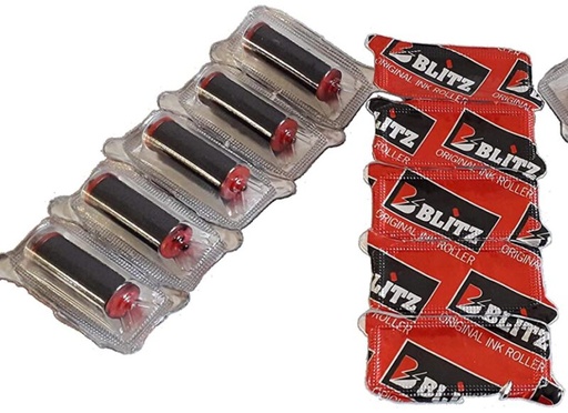 [37730237] PIERRET ROULEAUX ENCREURS POUR ETIQUETEUSE BLITZ C6/C8/C20 5PCES