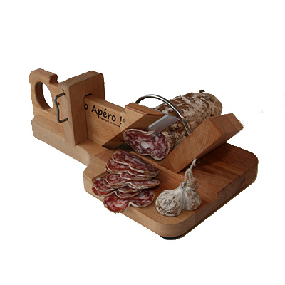 [55071062] "BRUYERRE" GUILLOTINE SAUCISSON ORIGINALE LAME INOX MICRODENTEE LABELLISEE "ESPRIT THIER"