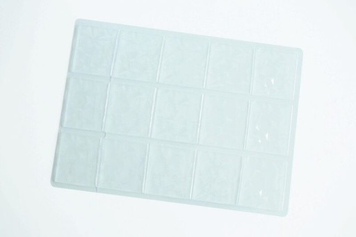 [08056039] 001688 PCB BLISTERS EMBOUTS RECTANGLES ORIGAMI SOIT 60 EMPR. 8,5X7,5 CM 4PCES ***S/CD***