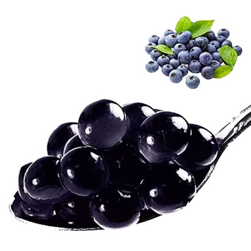 [25101207] BLACK COFFEE PERLES DE FRUITS 3,4KG GOUT MYRTILLE POUR BUBBLE TEA