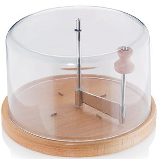 [57658086] IBILI GIROLLE TETE DE MOINE PLANCHE BOIS A/CLOCHE PLASTIQUE 22CM