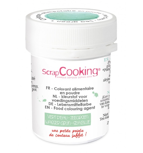 [08055643] SCRAPCOOKING KLEURSTOF ARTIFICIEEL WATERGROEN 5GR
