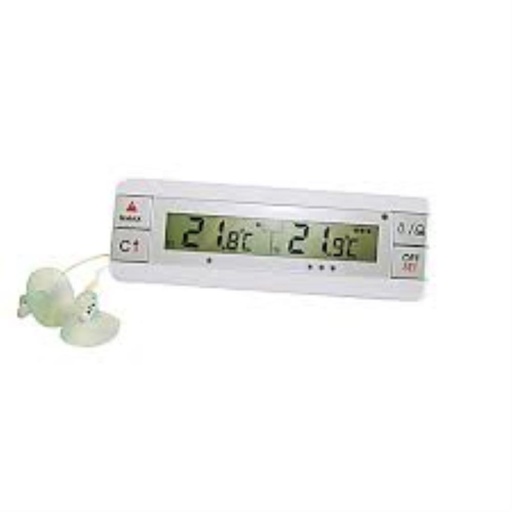 [52902040] DIGITAAL THERMOMETER VOOR KOELKAST/VRIEZER MET DUBBEL PEILLOOD -40° TOT 70°=STUK