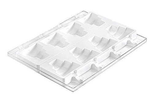 [70408630] SILIKOMART GEL09 MOULE 8 FRISCOS GATEAU  92ML + 50 BATONS