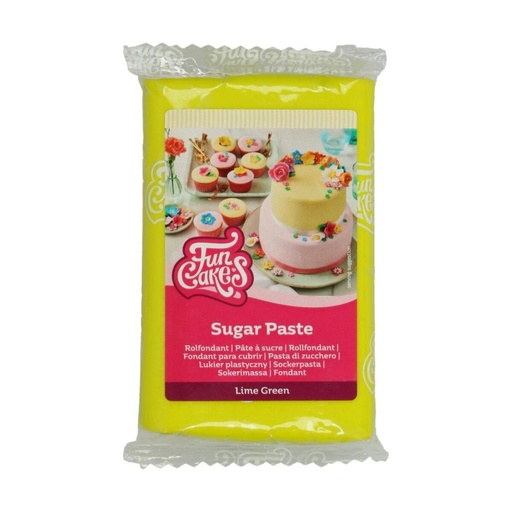 [70407363] FUNCAKES LIME GREEN SUGAR PASTE 250GR